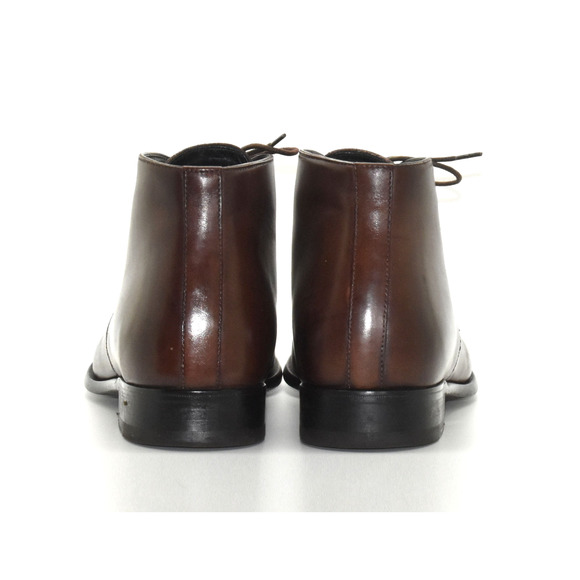 B8 Auth PAUL EVANS Brown Leather Lace Up Chukka Boots Shoes Size 7 EU 41 main image 6
